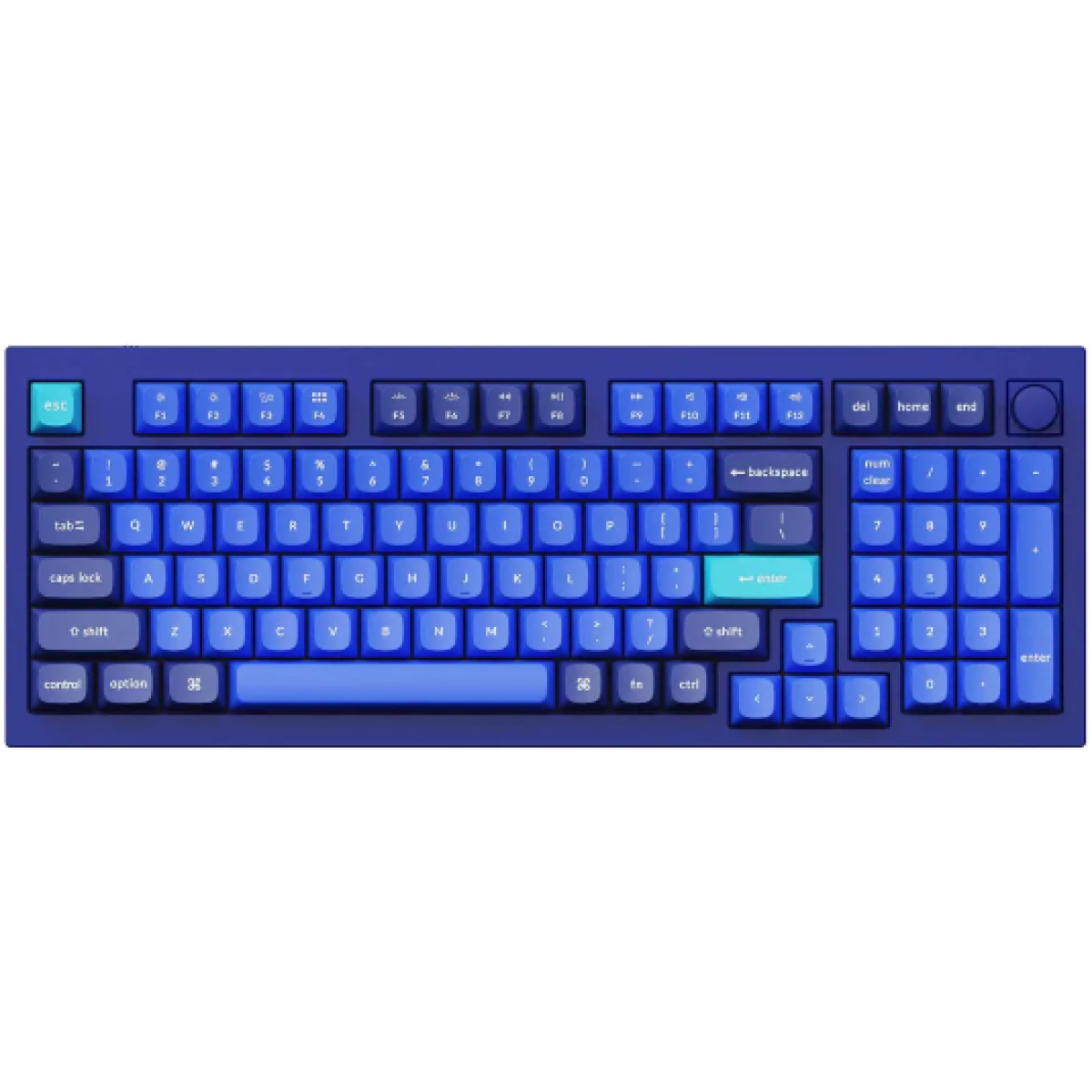 Keychron X0033BZHL1 Q5-O1 QMK 自定義機械鍵盤 (海軍藍Fully Assembled RGB旋鈕可換軸/紅軸) Keychron X0033BZHL1 Q5-O1 QMK 自定義機械鍵盤 (海軍藍Fully Assembled RGB旋鈕可換軸/紅軸)